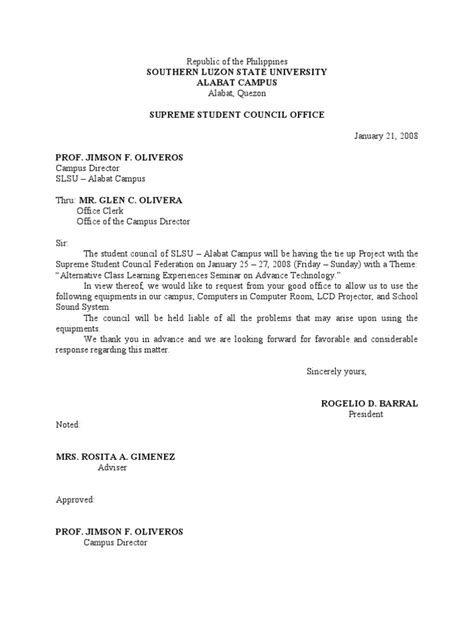 solicitation letter tagalog